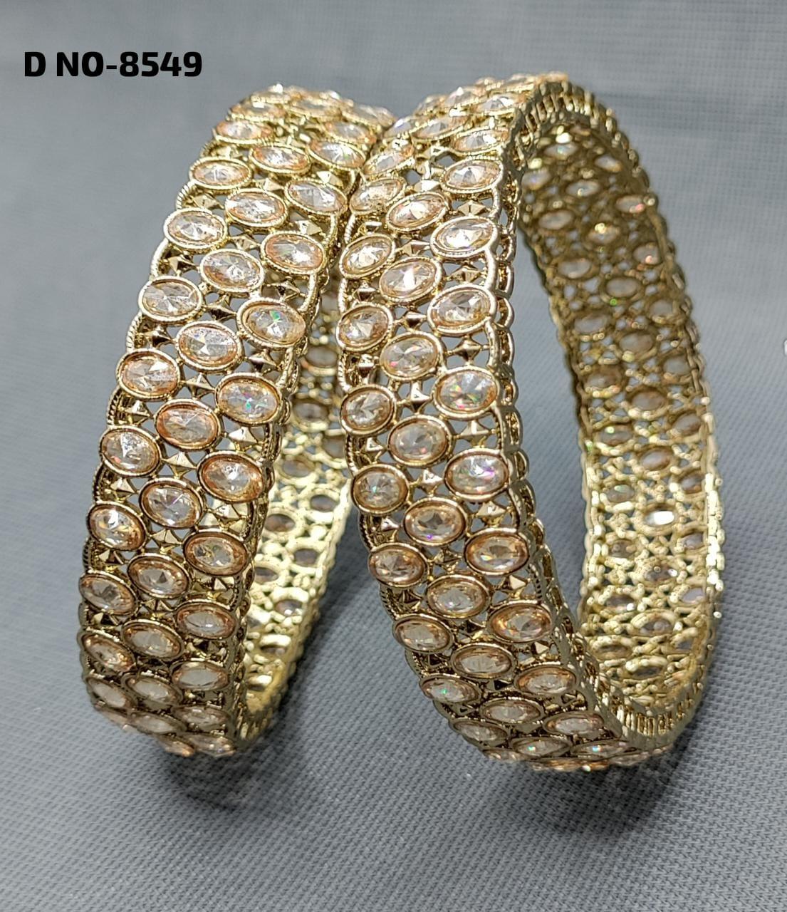 Polki Bangles Sku-8549 F3 - rchiecreation