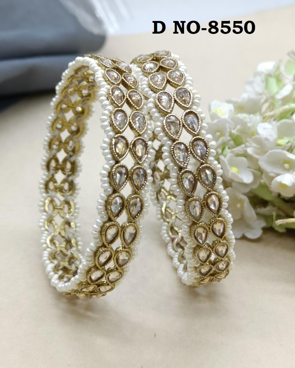 Polki Bangles Sku 8550 F1 - rchiecreation