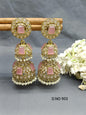 Polki Double Jhumki Earring Sku 903 A4 - rchiecreation