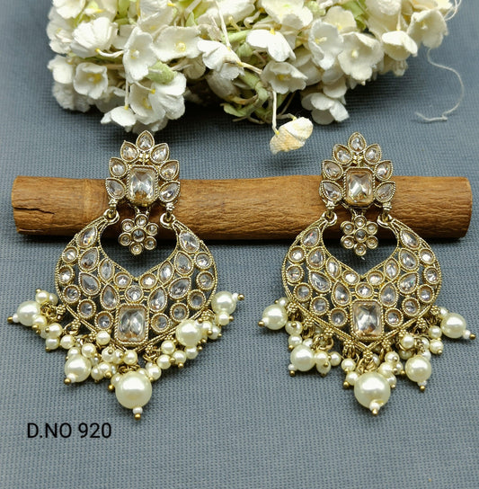 Polki Earring Mehndi Sku- 920 A2 - rchiecreation