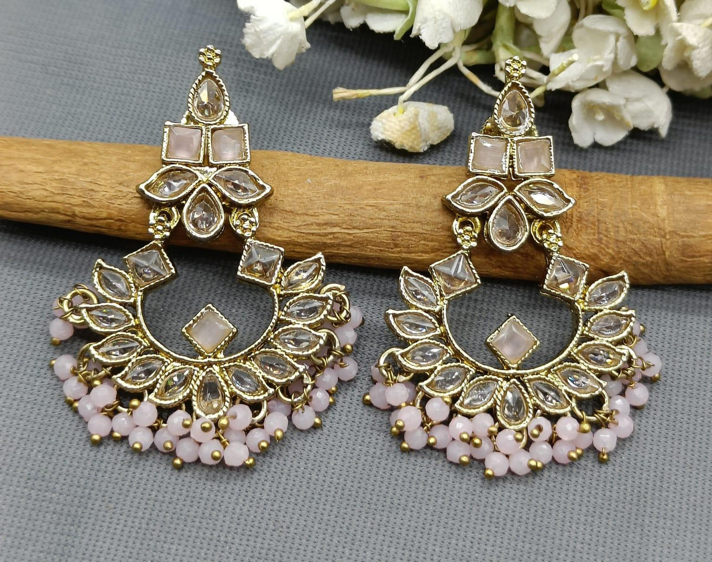 Polki Earring SKU 793 A1 - rchiecreation