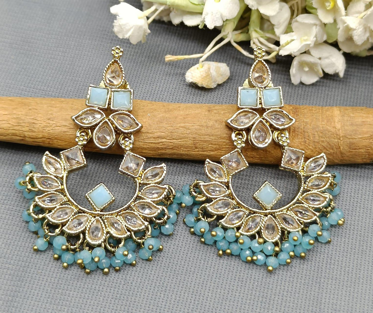 Polki Earring SKU 793 A1 - rchiecreation