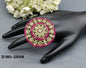 Polki Mehandi Finger Ring Sku 5898 - rchiecreation