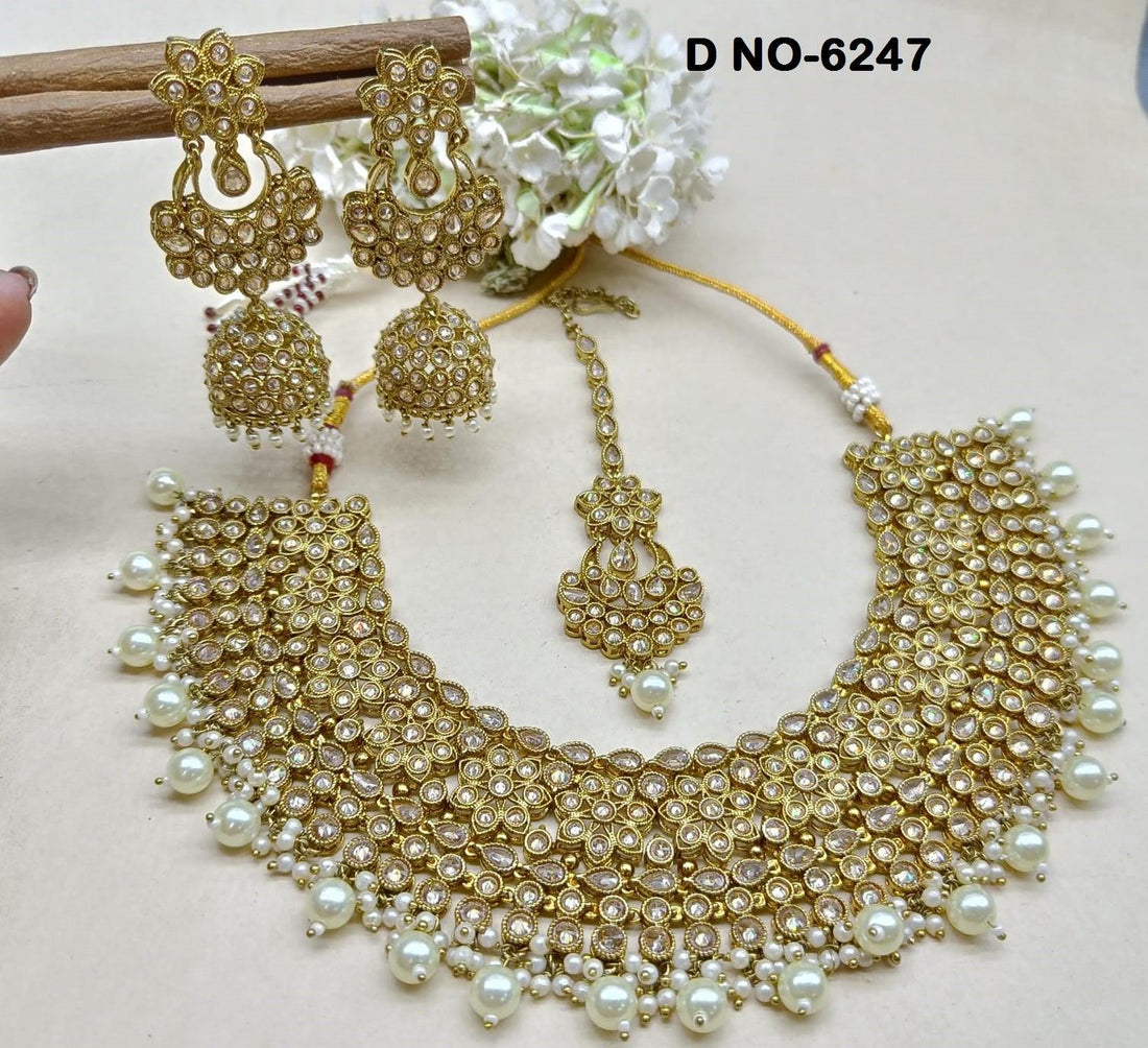 Polki Mehandi Necklace Sku-6247 B4 rchiecreation