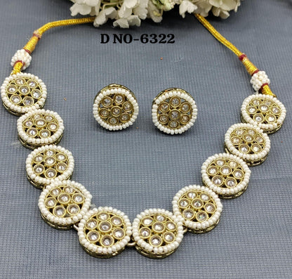 Polki Mehandi Necklace Sku 6322 B1 - rchiecreation