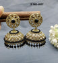 Polki Mehndi Jhumki Earring Sku -607A3 - rchiecreation