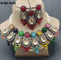 Polki Victorian Kundan Necklace Set Sku 5435 B1 - rchiecreation