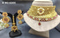 Rajwadi Golden Necklace Set Sku-6205 D3 - rchiecreation