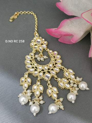 Golden Kundan Tikka SKU RC 258  H-1
