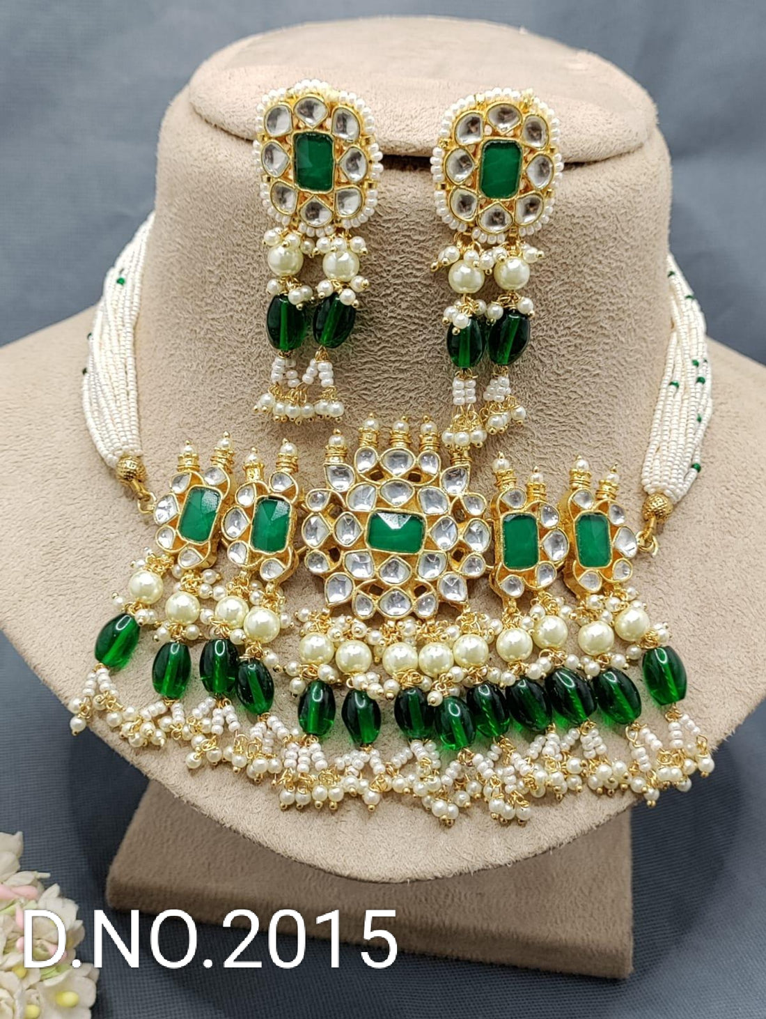 Pachi Kundan Necklace Sku-2015