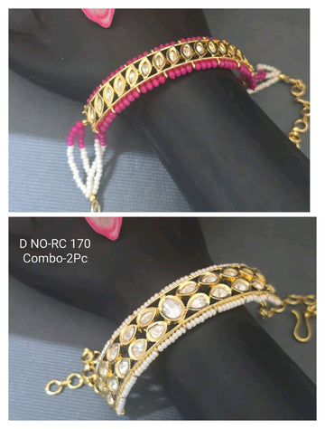 Golden Kundan Bracelet SKU RC 170 D-4
