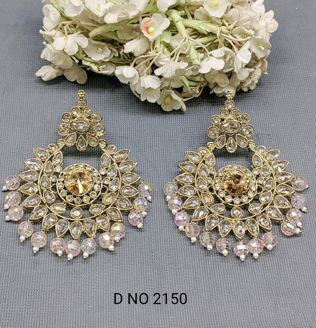 Polki Mehandi Earring Sku 2150 A2