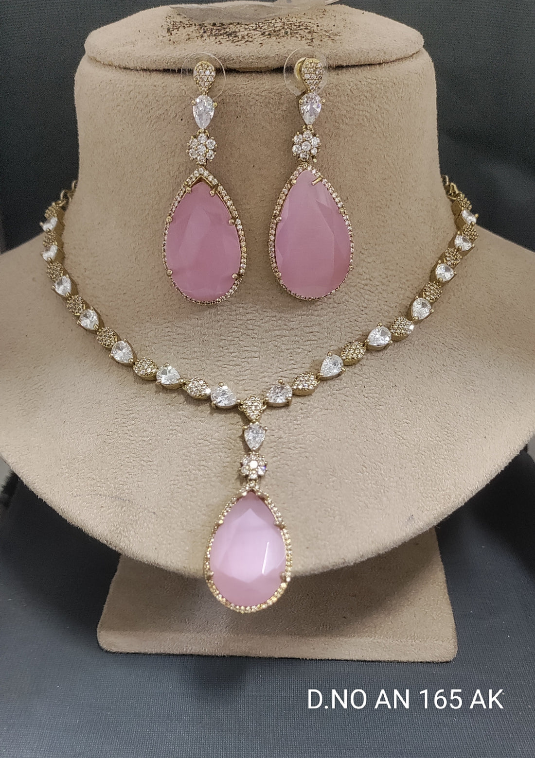 Cz Ad Mehandi Necklace Sku AN 165 AK/C-8