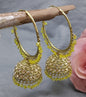 Mehandi Hoop Bali jhumki Earring Sku-1112 E1 rchiecreation