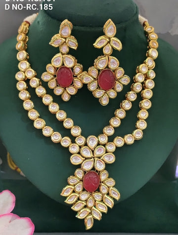 Golden Kundan Neckalce SKU-RC.185 D-4