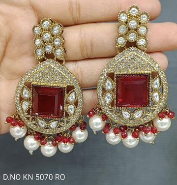 Mehandi Mossiniate Kundan Earring SKU 5070 TO