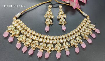 Golden Kundan Necklace SKU-RC.145 D-4