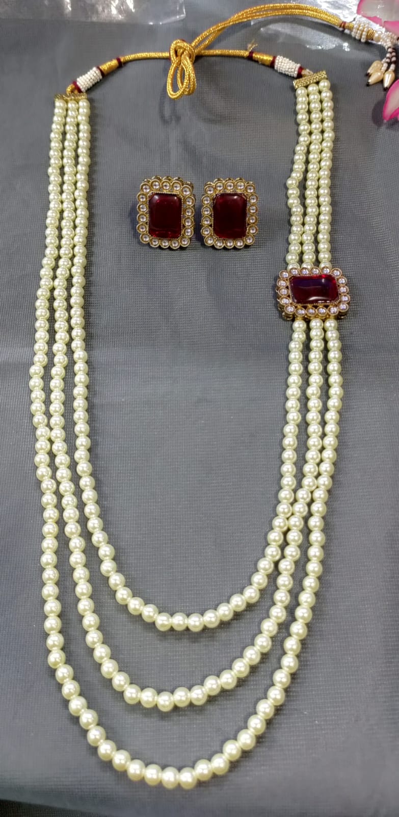 Pearl Long Necklace sku 6003 B-8