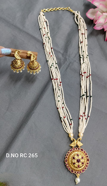 Antique Golden Necklace SKu RC 265 D5