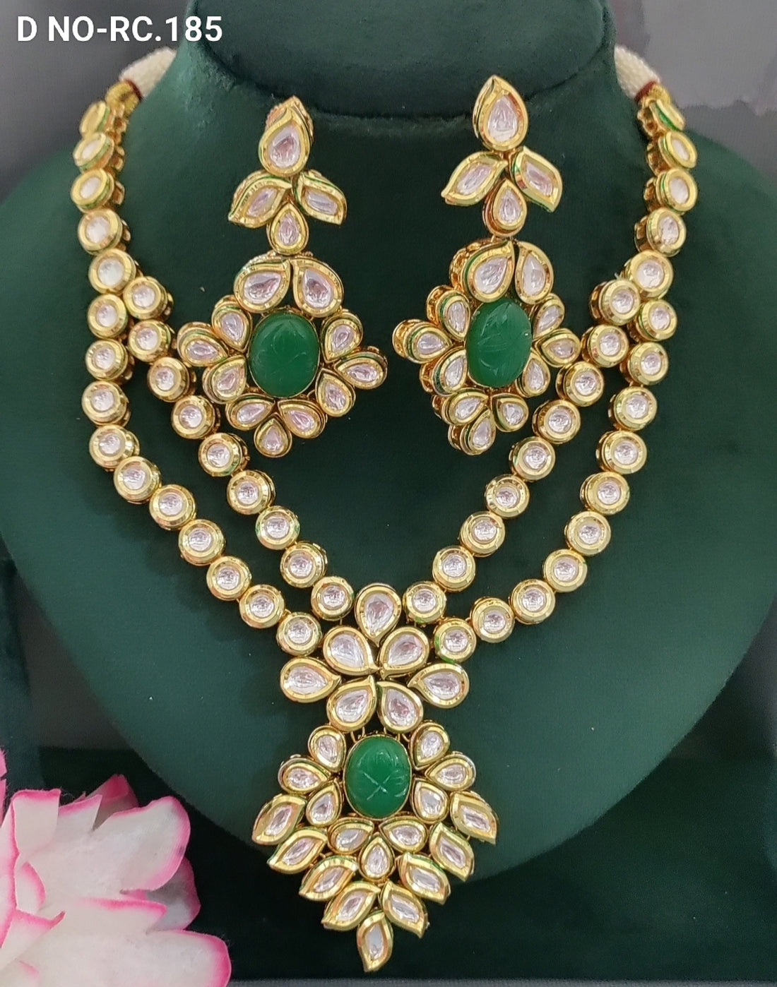 Golden Kundan Neckalce SKU-RC.185 D-4