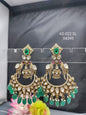 Moissanite Kundan Earring SKU KE 022 SL rchiecreation