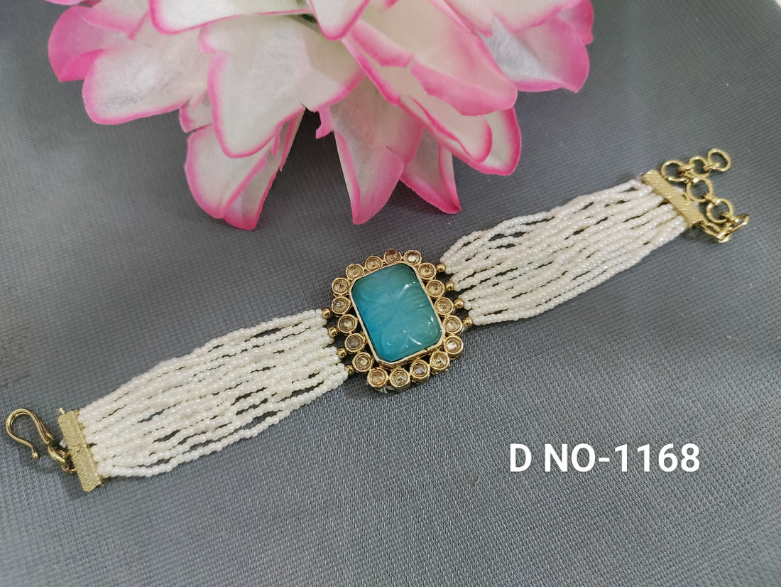 Polki Mehandi Bracelet Sku-1168 H-1