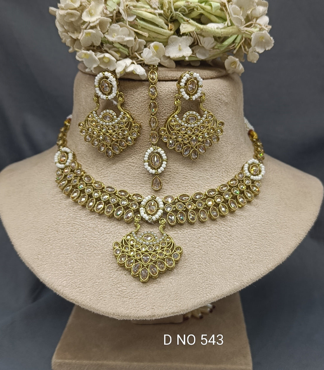 Polki Necklace  sku 543 B4