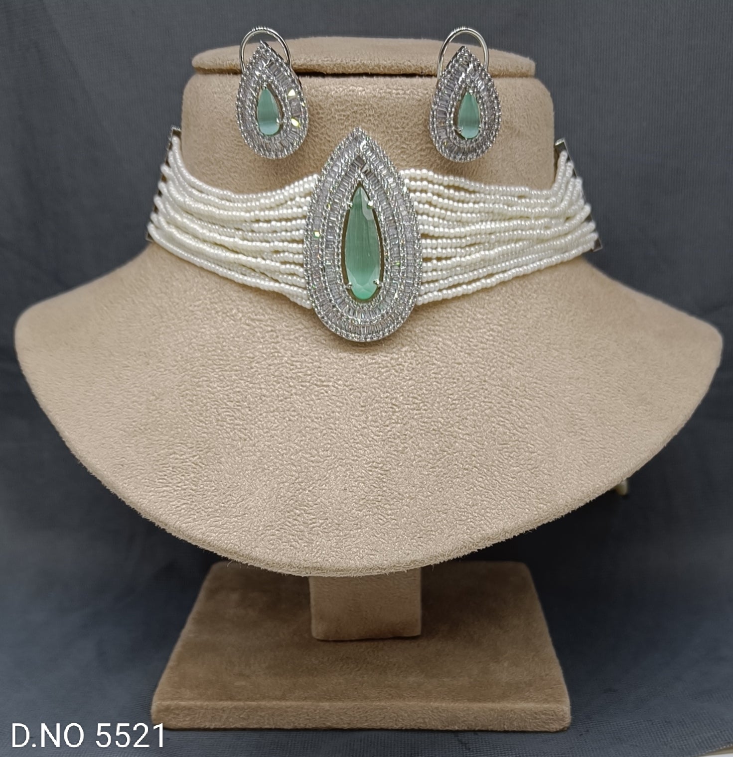 American Diamonds Necklace Set - Sku 5521 C3