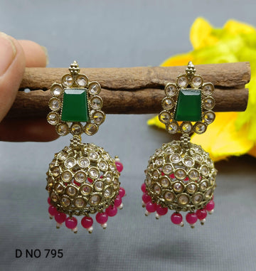 Polki Earring jhumki Sku -795 A3