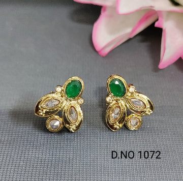 Polki Tops & Studs Earrings Sku 1072 E-3