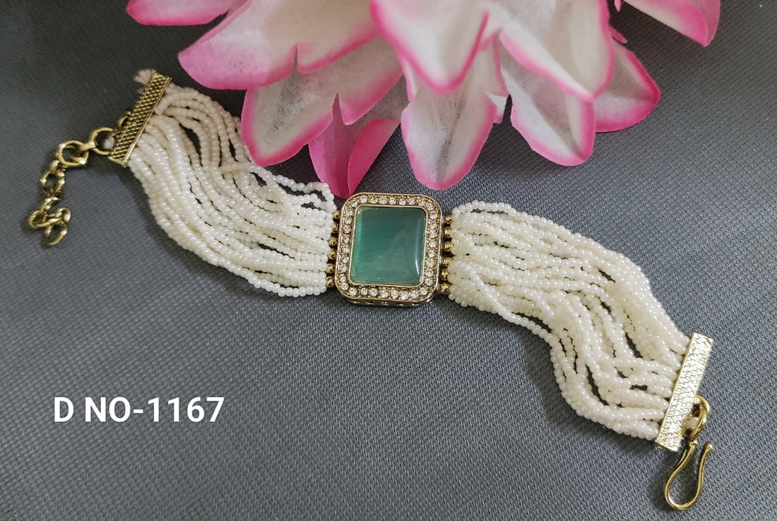 Polki Mehandi Bracelet Sku-1167 H-1