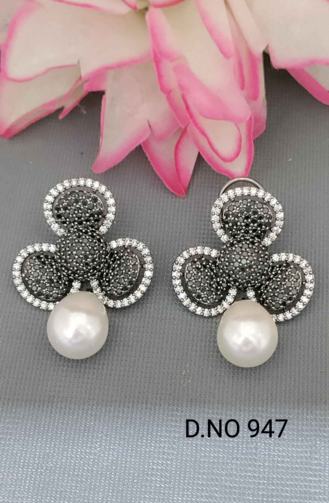 Swaroski Stone Cz Earring Sku 947 C1 - rchiecreation