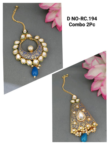 Golden Minakari Kundan Tika SKU-RC.194 D-4