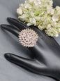 Rose Gold American Diamond Finger Ring Sku 5961 rchiecreation