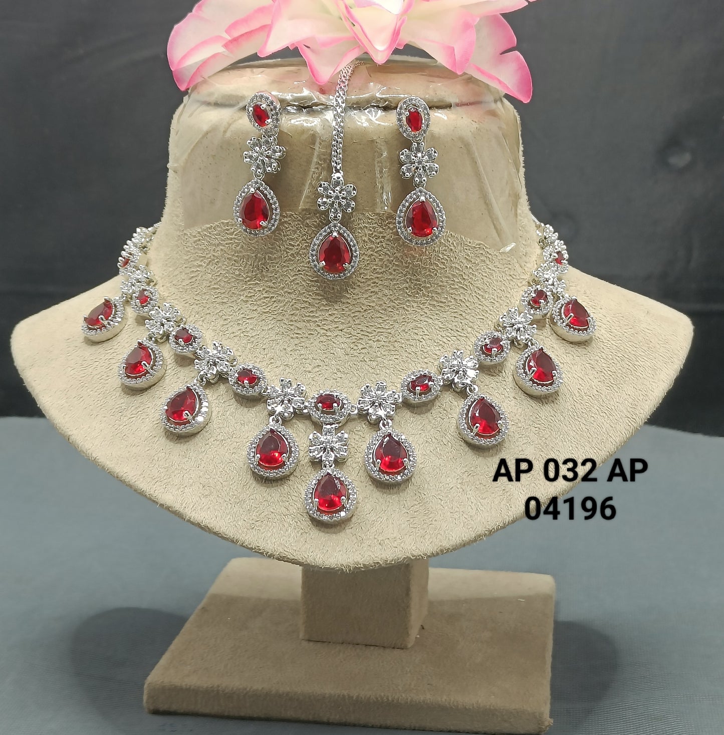 Ad Diamond Rodium Necklace Sku AN 032 AP rchiecreation