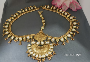 Antique Golden Kundan Matha Pathi Sku RC 225 H-1