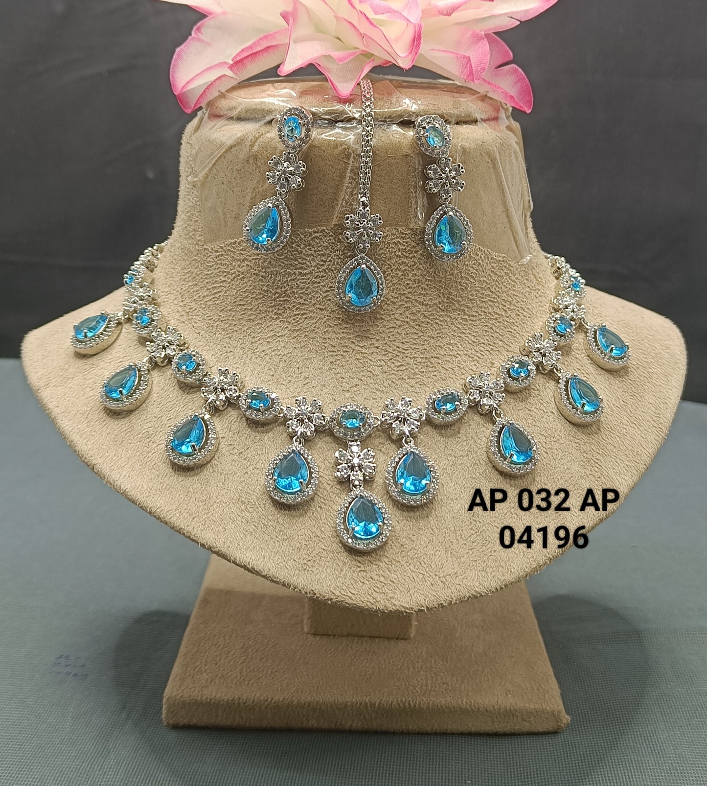 Ad Diamond Rodium Necklace Sku AN 032 AP rchiecreation