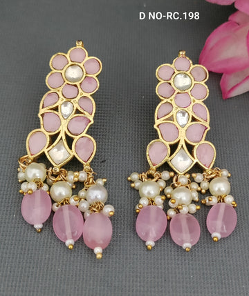Golden Pacchi Kundan Earing SKU-RC.198