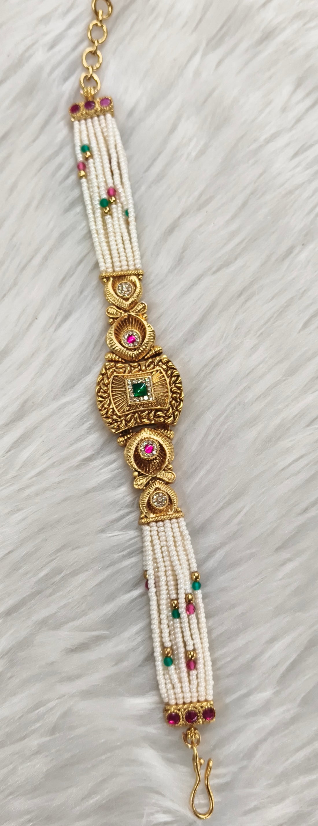 Antique Golden Rajwadi Braclet  SKU KN 5015 RN/D-4