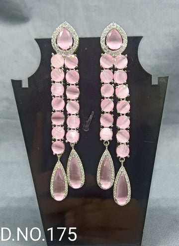 American Diamond Earring Rodium white-175 C-1