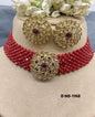 Ruby Choker Necklace Set Sku-1168 B4 - rchiecreation