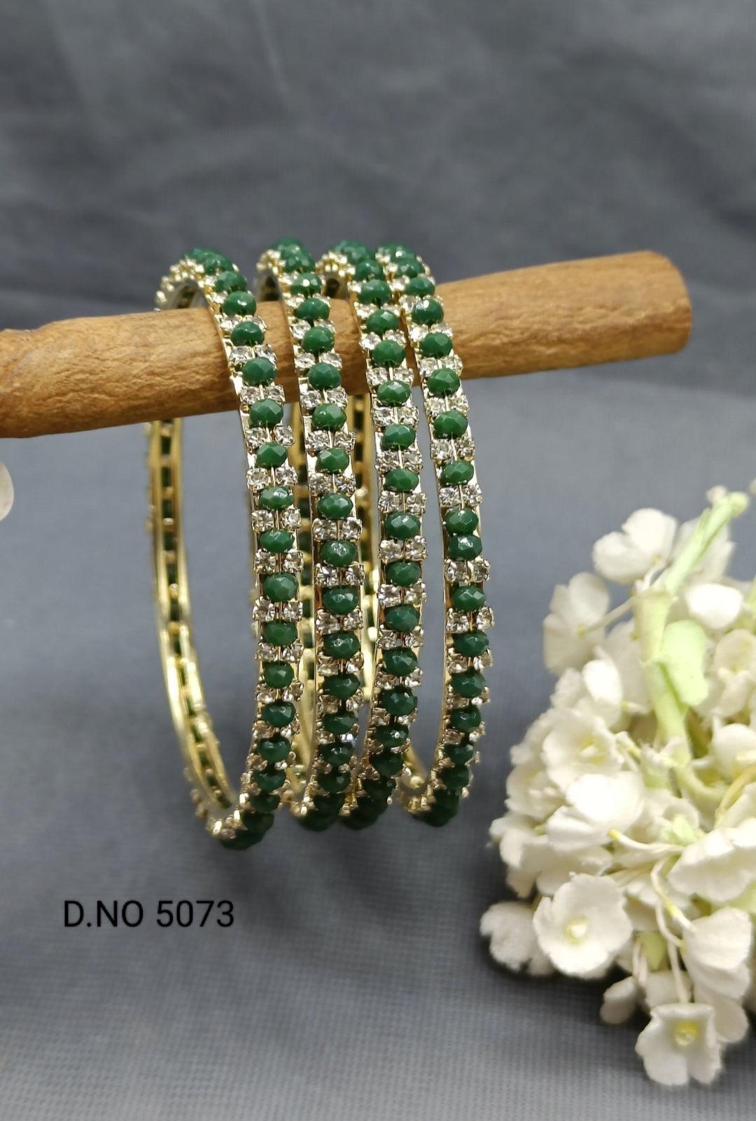 Stone Bangles golden Sku 5073 G3 - rchiecreation