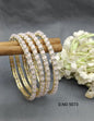 Stone Bangles golden Sku 5073 G3 - rchiecreation