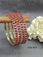 Stone Bangles golden Sku 5073 G3 - rchiecreation