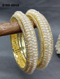 Stone Bangles Golden Sku 6049 - rchiecreation