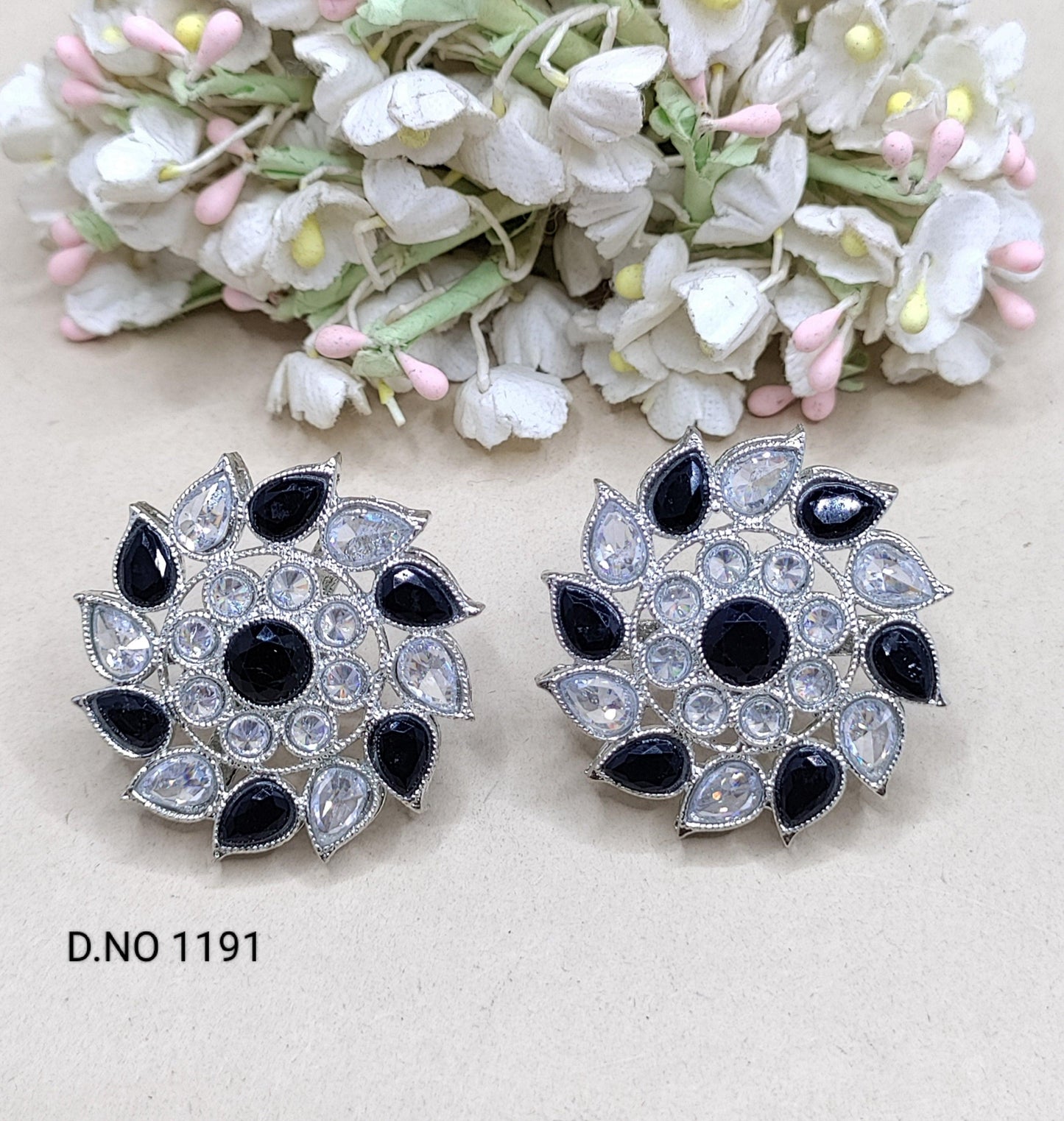 Tops And Stud Earring Rodium Sku-1191 E3 - rchiecreation