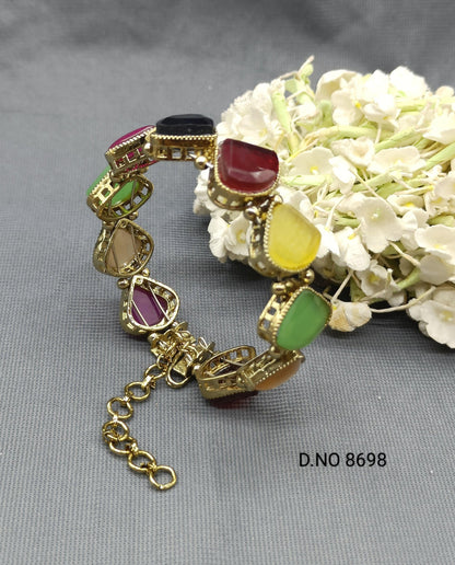 Victorian Polki Women Bracelet Sku 8698 E2 - rchiecreation