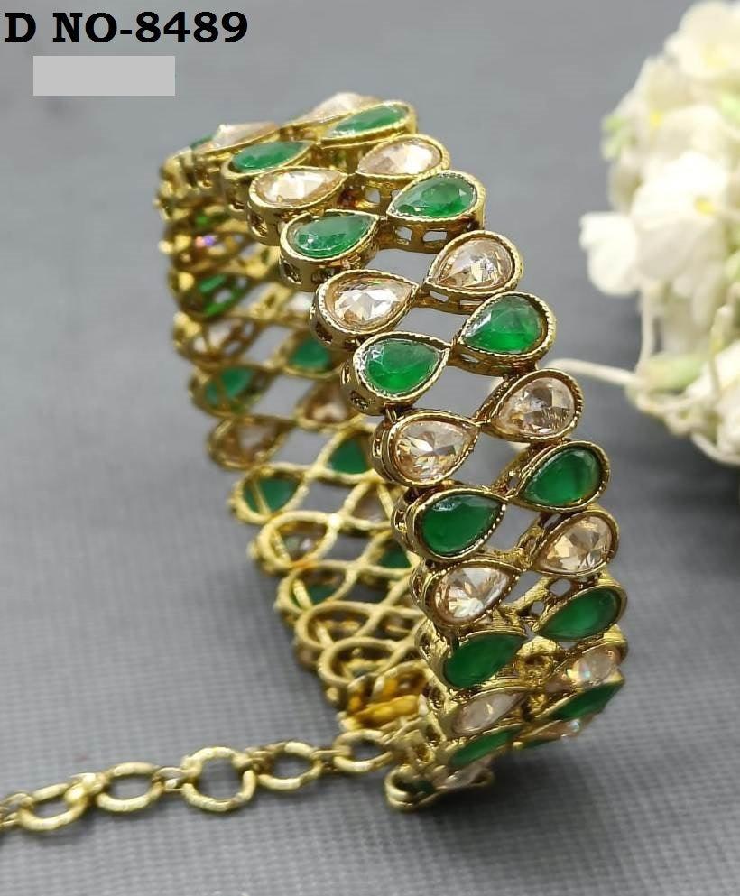 Women Polki Bracelet Sku 8489 E2 - rchiecreation