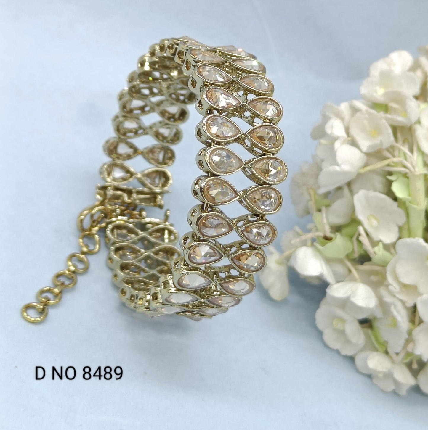 Women Polki Bracelet Sku 8489 E2 - rchiecreation