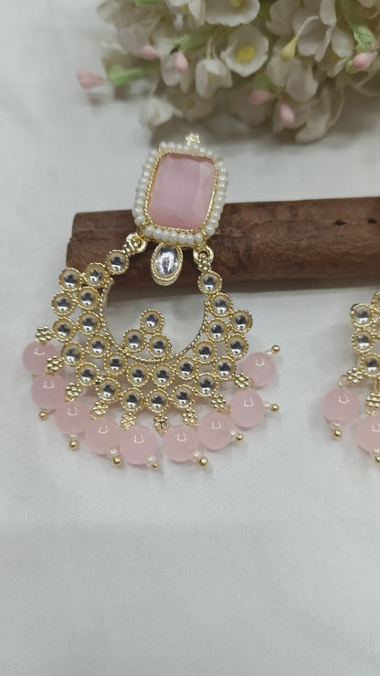 Kundan  Earring Gold -835A1